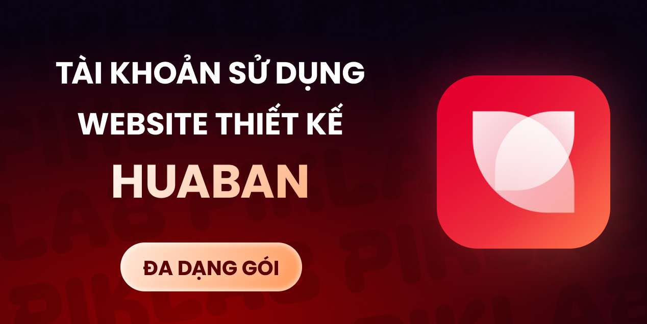 Tài khoản tải file thiết kế tại website Huaban